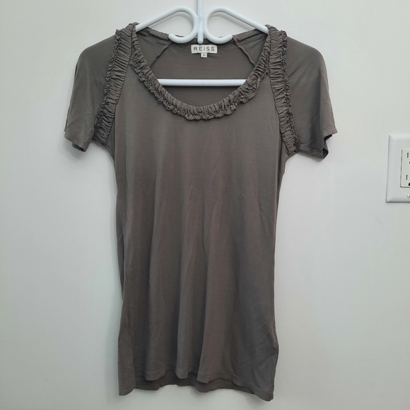 REISS Melina Short sleeve Shirt - Picture 1 of 10